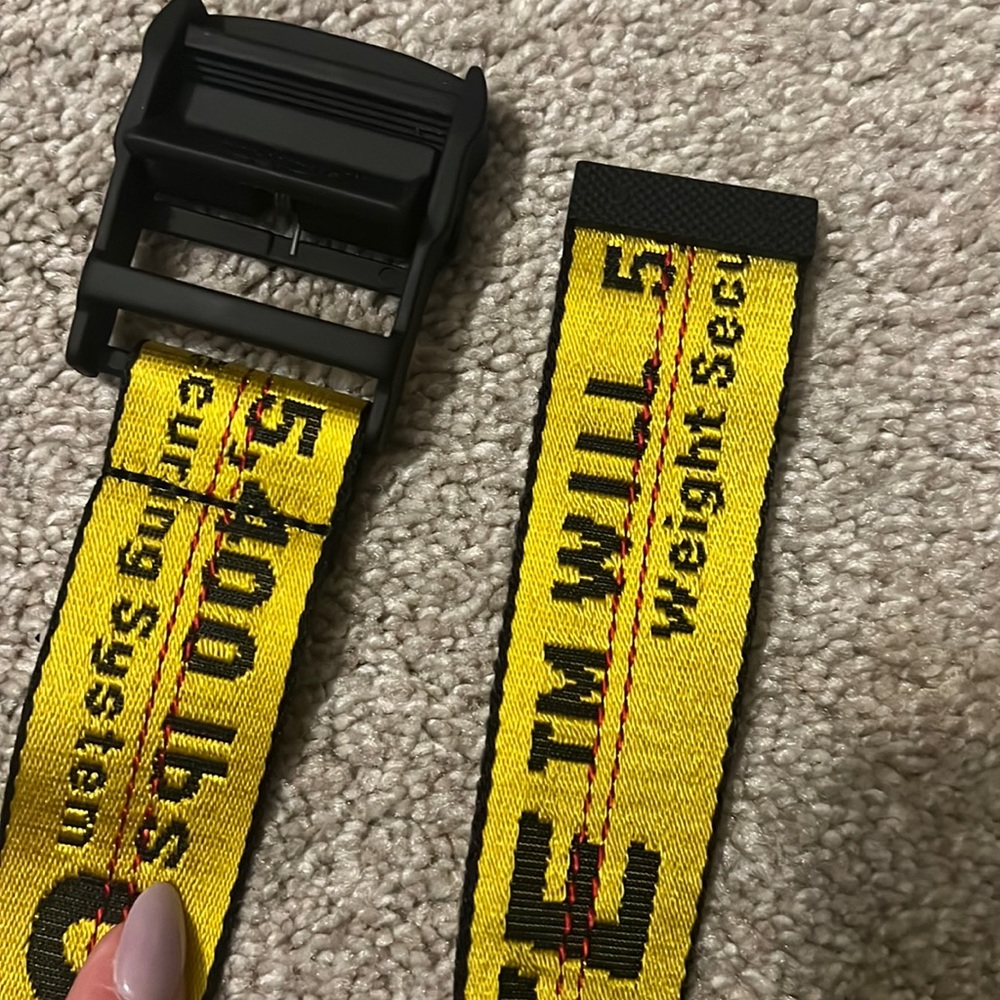 Off-White Logo Print Belt
